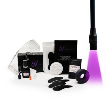 Starterset für UV-Wimpernverlängerung – mit schwarzer Lampe