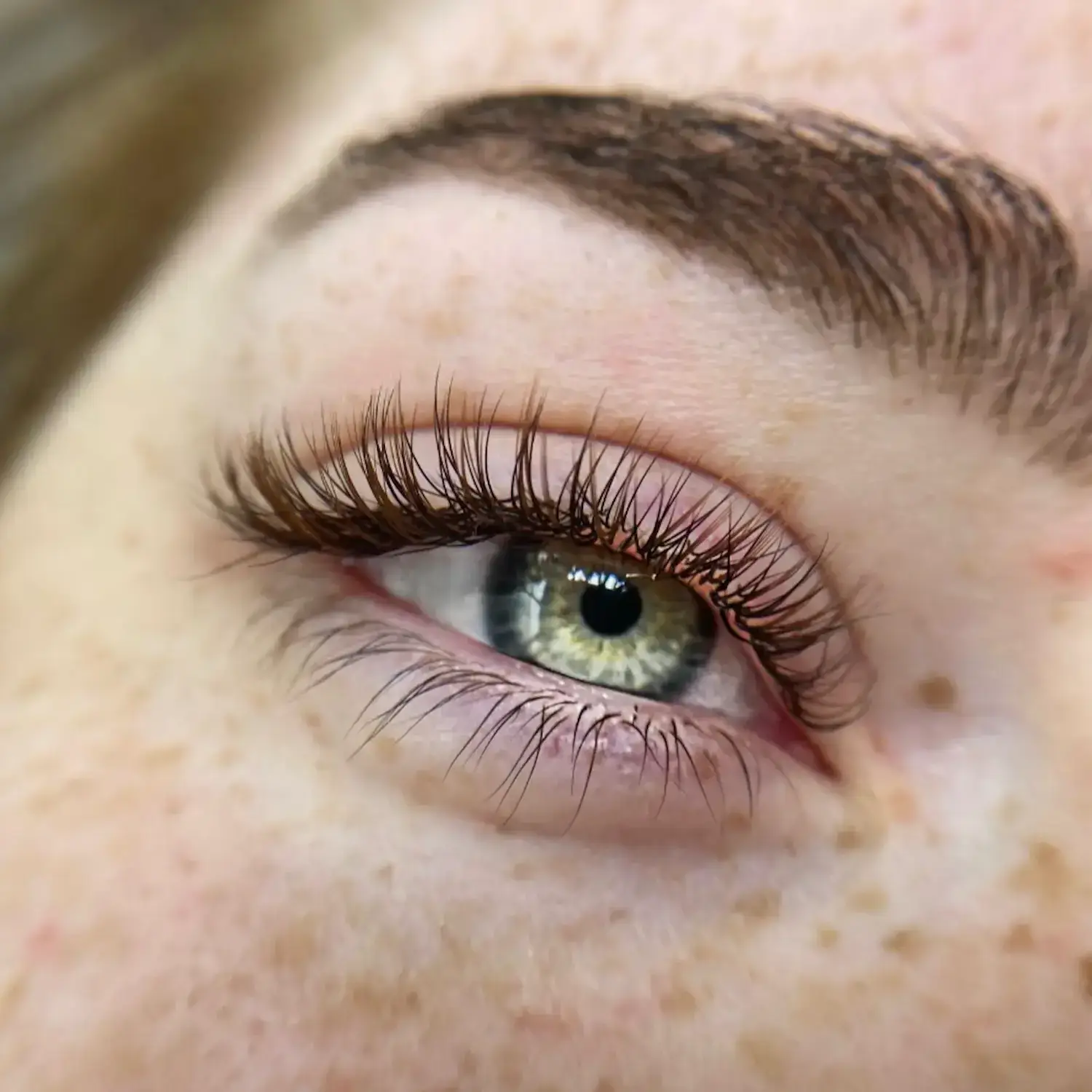 1:1 Lashes – Zwei Brauntöne