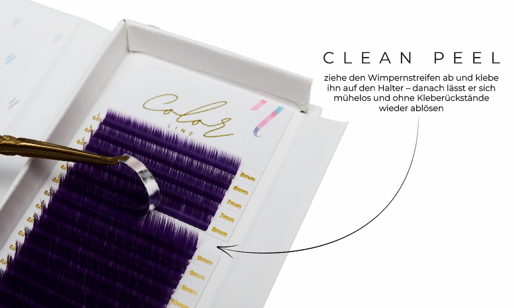 Color Line Wimpern VIOLET color_line_fiolet_clean_peel_DE