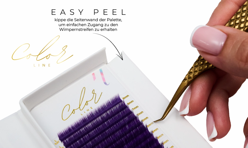 Color Line Wimpern VIOLET color_line_fiolet_easy_peel_DE-12