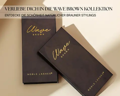 Braune Wimpern sind zurück im Trend! Verliebe dich in die Wave Brown Kollektion.