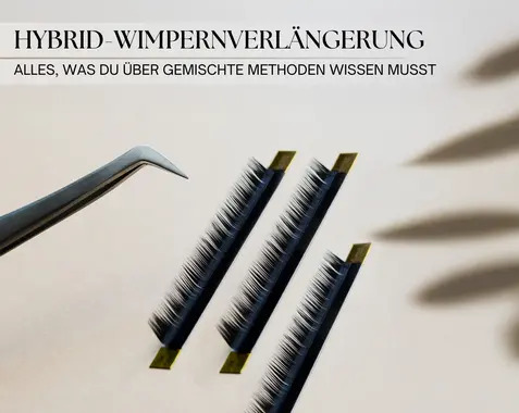 Hybrid-Wimpernverlängerung – Alles, was du über die Mischtechnik wissen musst