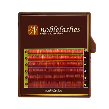 Orangefarbene Mini-Wimpern