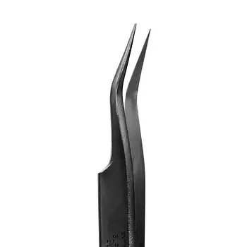 Leicht gebogene Pinzette VETUS ST-17