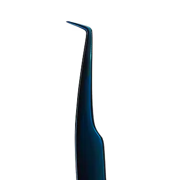 Saphirblaue Pinzette L + Etui