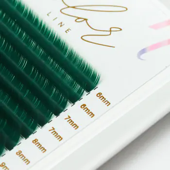 Color Line Wimpern GREEN