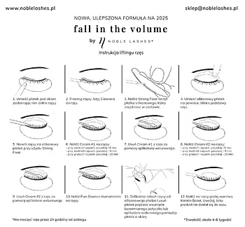 FALL IN THE VOLUME – Wimpernlifting und Laminierung, Set 