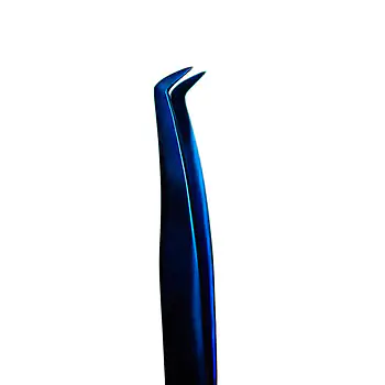 Saphirblaue Pinzette Swan + Etui