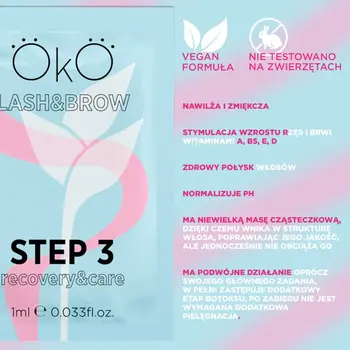 Preparat zur Wimpern- und Augenbrauenlaminierung STEP 3 CARE&RECOVERY, 1 Sachet