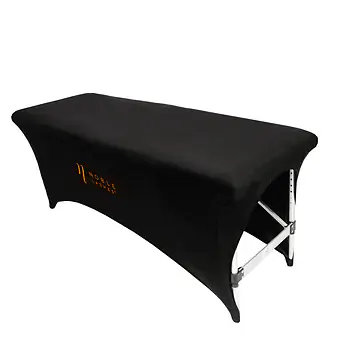 Laken für Kosmetik Bett mit großem Logo von Noble Lashes
