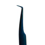 Saphirblaue Pinzette L + Etui 2