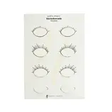 Karty pracy do ćwiczeń przedłużania rzęs