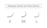 Wave Brown Wimpern - LIGHT BROWN 6