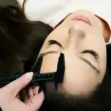 suwmiarka do pomiaru brwi i rzes linijka kosmetyczna