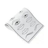 Übungshaut für Augenbrauen, Augen und Lippen 2