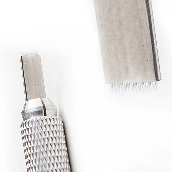 Blades / Nadeln für Shading und Microblading, Silber