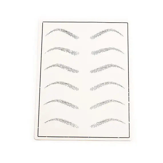 Haut / Vorlage für Augenbrauen-Übungen