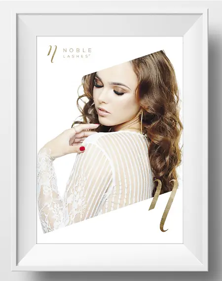 Werbeplakat Noble Lashes Delicate