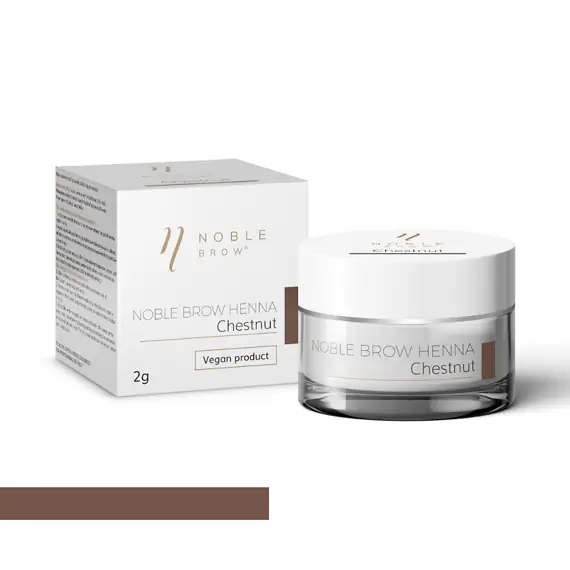 Henna-Puder für die Augenbrauen von Noble Brow - Chestnut