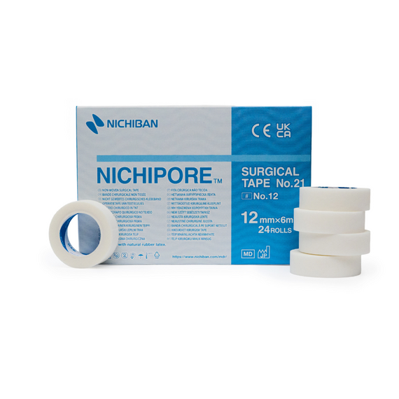 Nichiban Nichipore Tape zum Fixieren der Wimpern – Großpackung 24 Stück