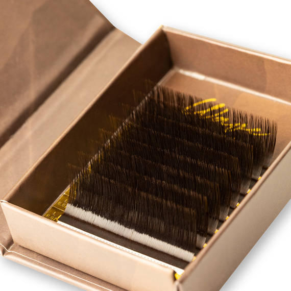 Wimpern Wave Brown EXTRA LONG mini - DEEP BROWN