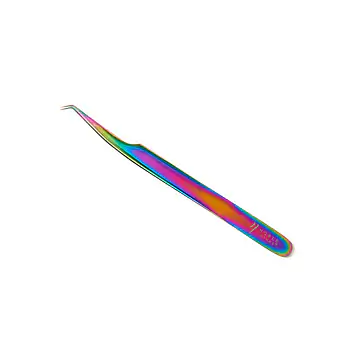 Gebogene Pinzette Regenbogen 45