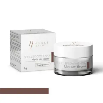 Henna-Puder für die Augenbrauen von Noble Brow - Medium Brown