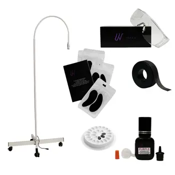 Starter-Set für UV-Wimpernverlängerung – mit weißer Lampe