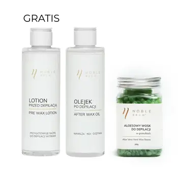 Aloe-Wachs und Öl zur Haarentfernung + Lotion vor der Haarentfernung GRATIS