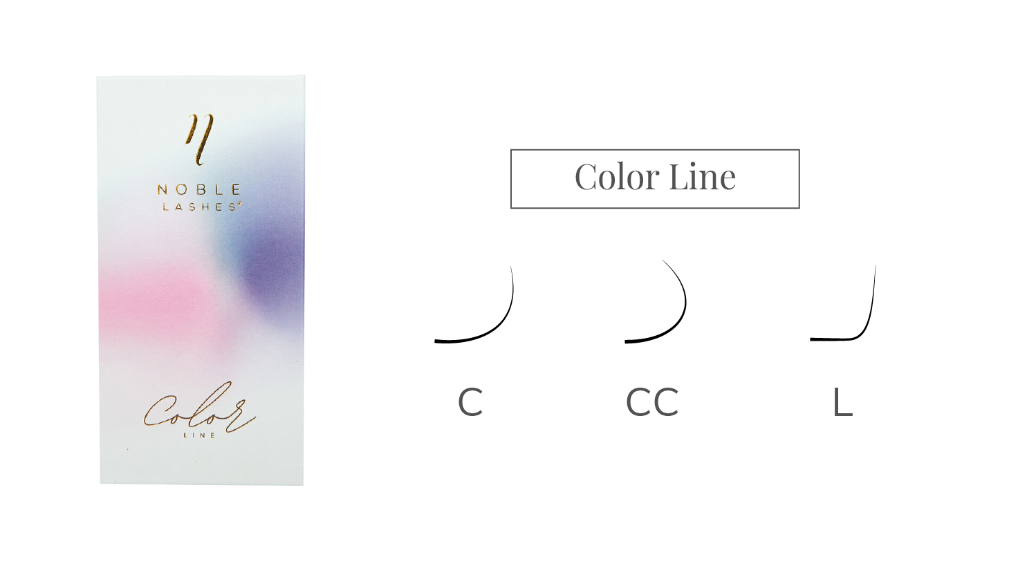 Verfügbare Color Line Wimpernbiegungen
