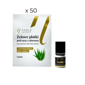 Noble Kleber + 100 Augenpads mit Aloe-Extrakt