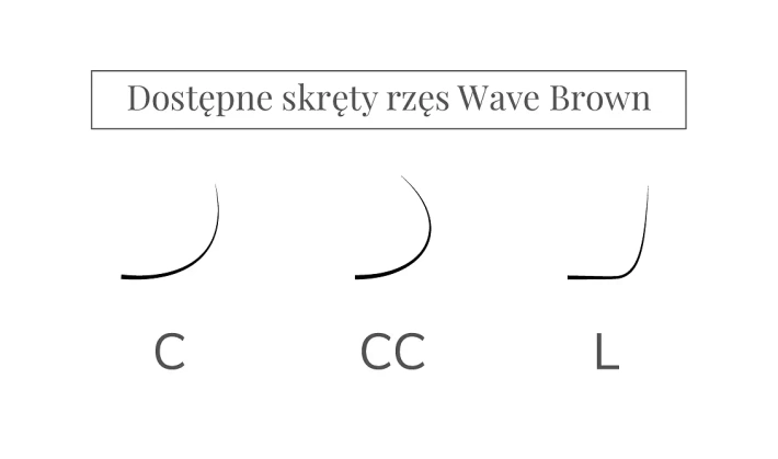 Wave Brown Wimpern - LIGHT BROWN