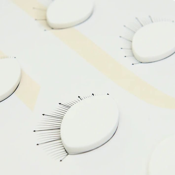 Übungsblätter für Wimpernverlängerung