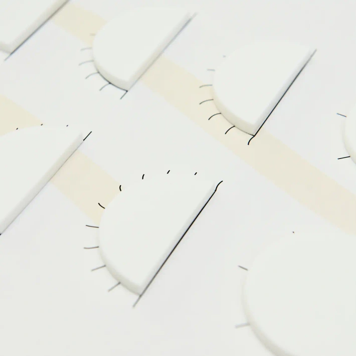 Übungsblätter für Wimpernverlängerung