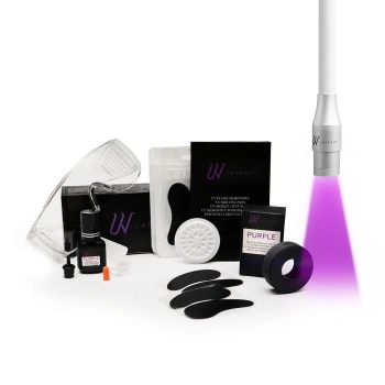 Starter-Set für UV-Wimpernverlängerung – mit weißer Lampe
